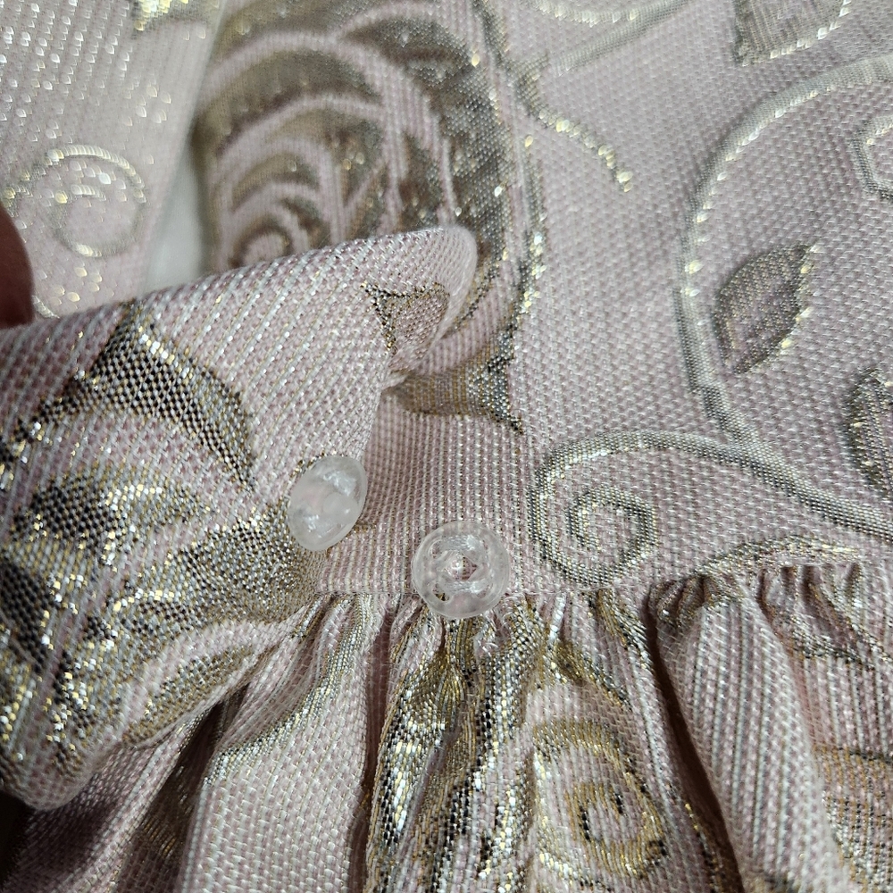 American Princess Blush and Gold Rose Dress Size 3T - Picture 7 of 9